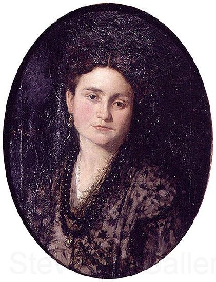 Ignacio Pinazo Camarlench Retrato de Dona Teresa Martinez, esposa del pintor